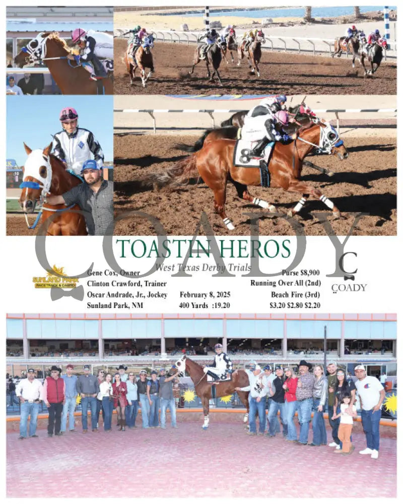 Toastin Heros - West Texas Derby Trials 02-08-25 R08 Sun Turfway Park