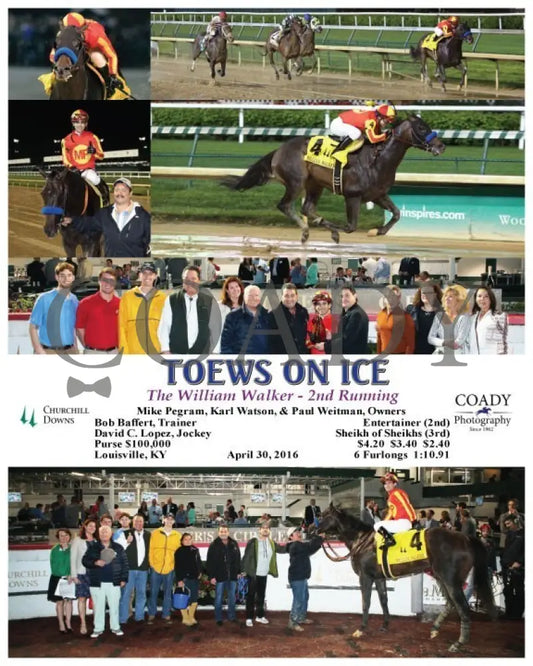 Toews On Ice - 043016 Race 07 Cd Churchill Downs