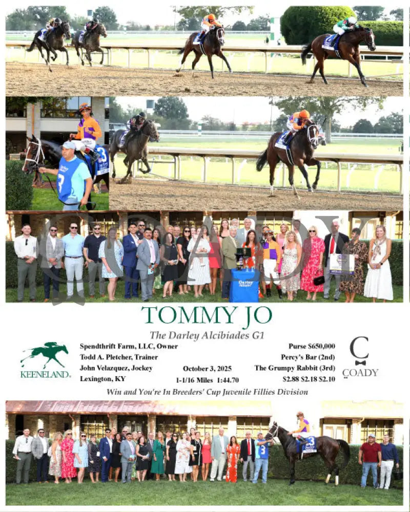 TOMMY JO - The Darley Alcibiades G1 - 10-03-25 - R09 - KEE Keeneland