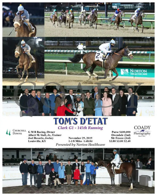 Tom’s D’etat - Clark G1 145Th Running 11-29-19 R11 Cd Churchill Downs