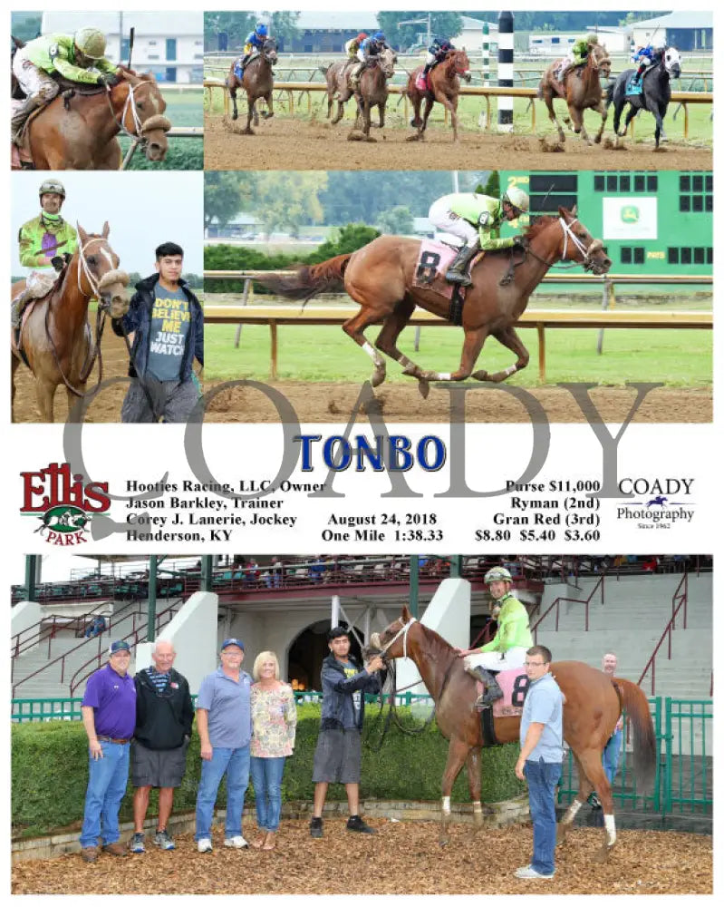 Tonbo - 082418 Race 05 Elp Ellis Park