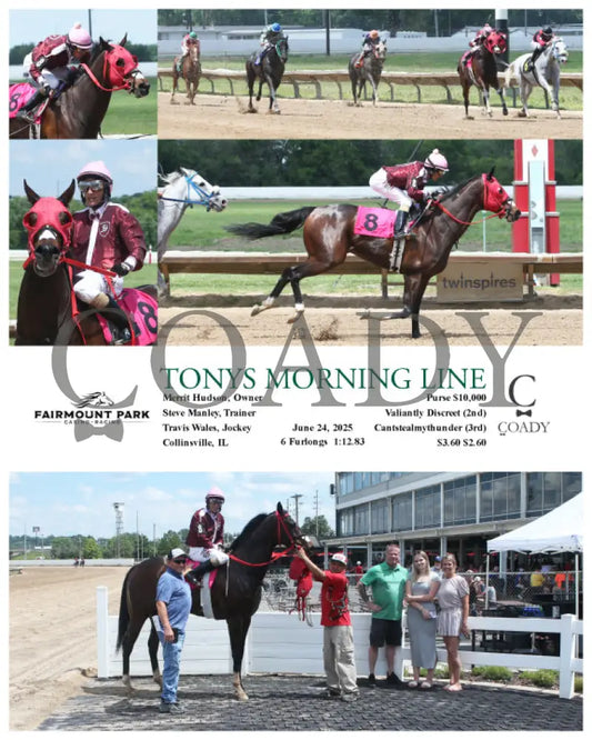 TONYS MORNING LINE - 06-24-25 - R03 - FP Fanduel Sportsbook Horse Racing