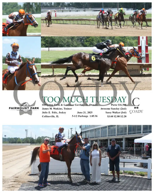 TOO MUCH TUESDAY - 06-21-25 - R02 - FP Fanduel Sportsbook Horse Racing