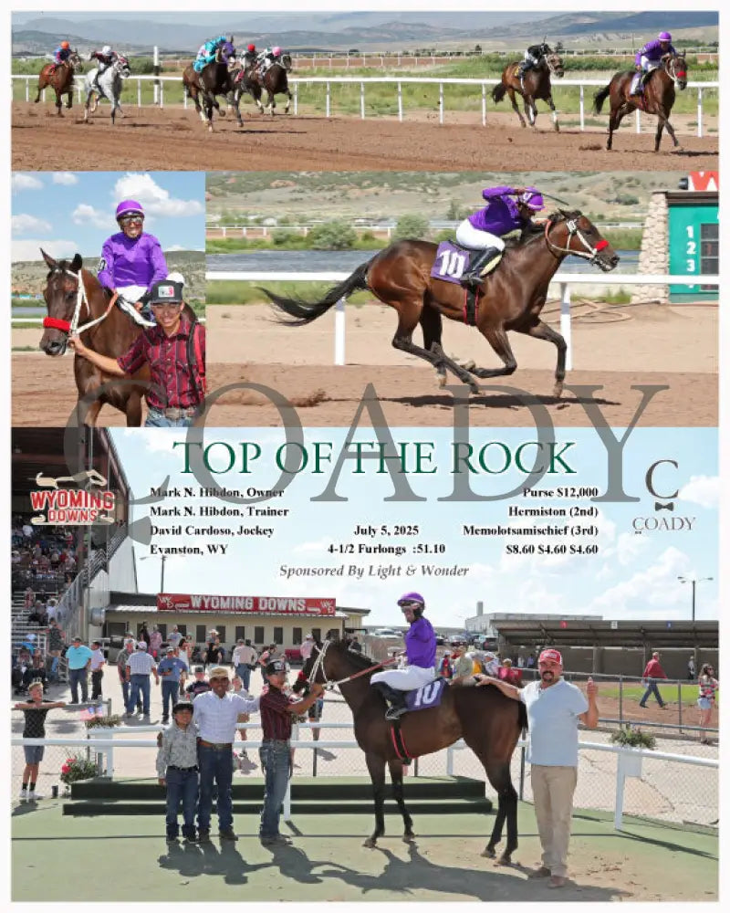 TOP OF THE ROCK - 07-05-25 - R08 - WYO Wyoming Downs