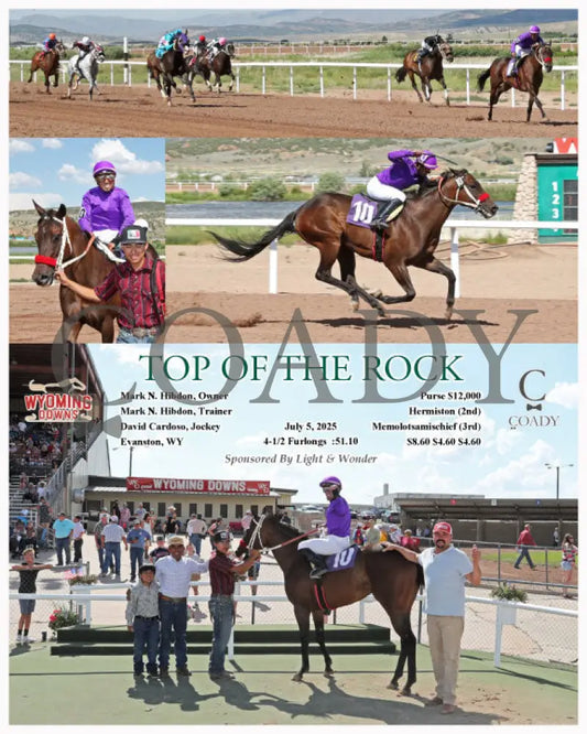 TOP OF THE ROCK - 07-05-25 - R08 - WYO Wyoming Downs