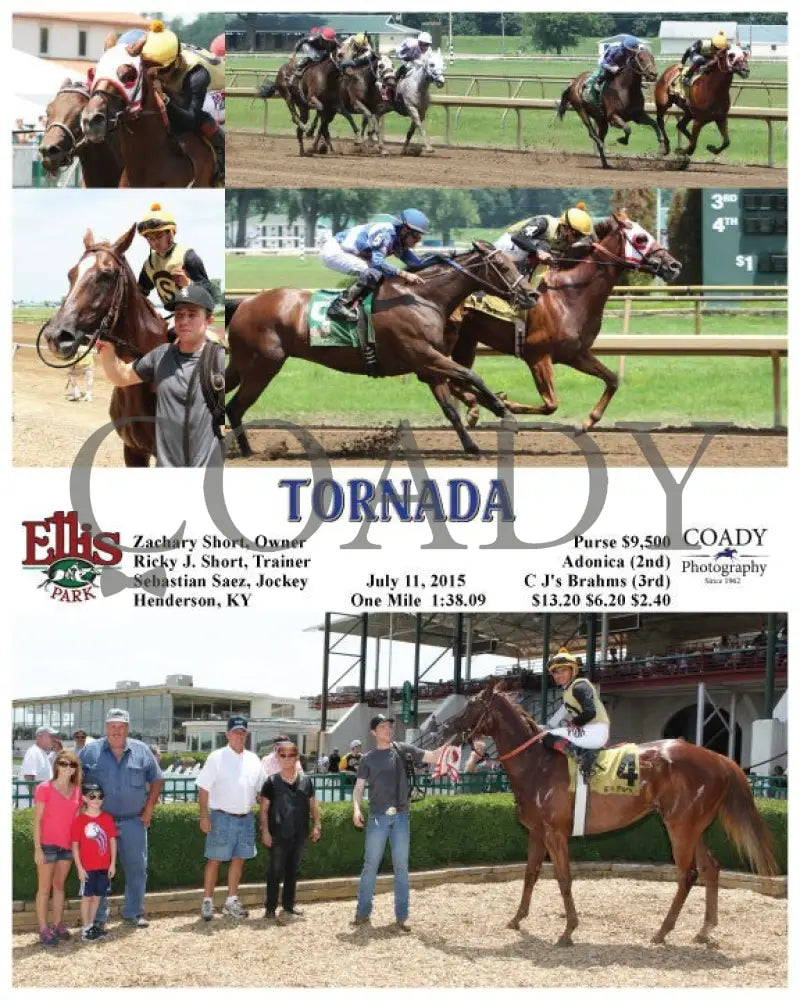 Tornada - 071115 Race 03 Elp Ellis Park