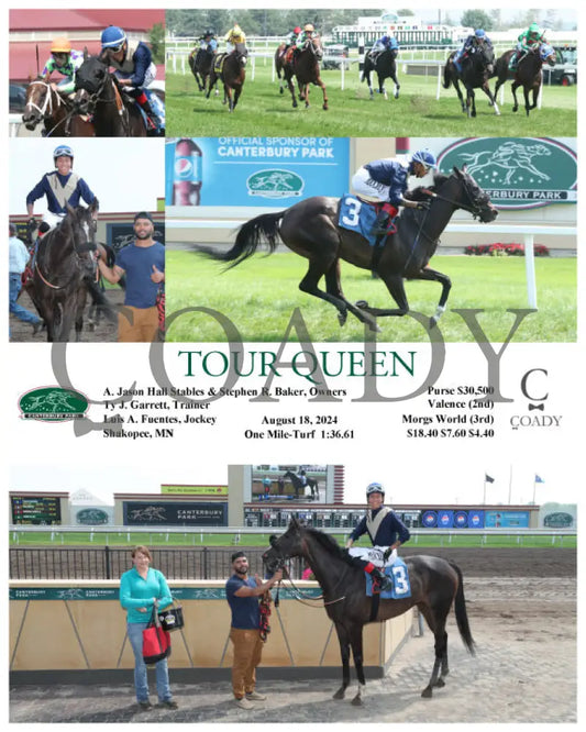 Tour Queen - 081824 Race 02 Cby A. Jason Hall Stables & Stephen R. Baker Owners Ty J. Garrett