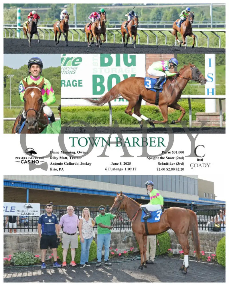 TOWN BARBER - 06-03-25 - R05 - PID Presque Isle Downs
