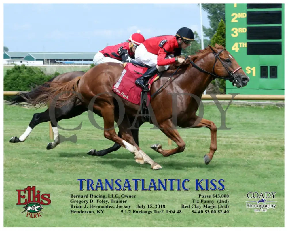 Transatlantic Kiss - 071518 Race 07 Elp Action Ellis Park