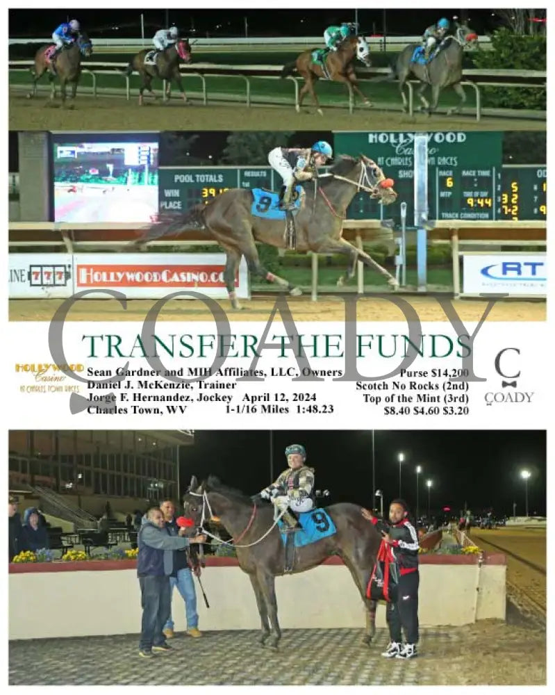 Transfer The Funds - 04 - 12 - 24 R06 Ct Hollywood Casino At Charles Town Races