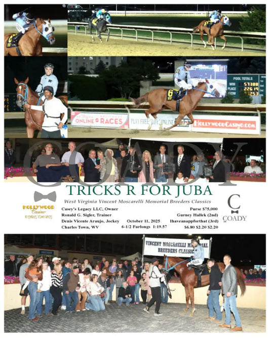 TRICKS R FOR JUBA - 101125 - Race 04 - CT West Virginia Vincent Moscarelli Memorial Breeders Classics Hollywood Casino