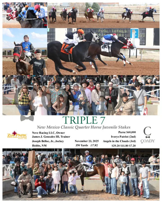 TRIPLE 7 - New Mexico Classic Quarter Horse Juvenile Stakes - 11-23-25 - R05 - ZIA - Coady Media - Kurtis Coady Photography