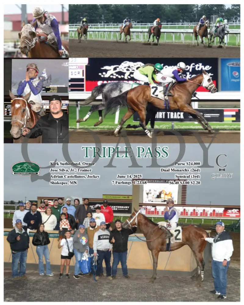 TRIPLE PASS - 06-14-25 - R06 - CBY Ruidoso Downs