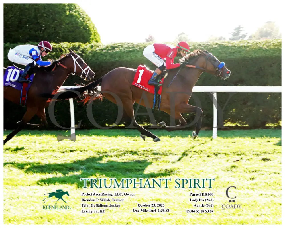 TRIUMPHANT SPIRIT - 10-23-25 - R09 - KEE - Action Keeneland