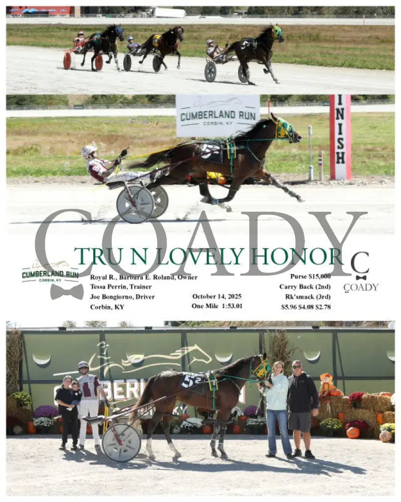 TRU N LOVELY HONOR - 101425 - Race 02 - CMR Presque Isle Downs