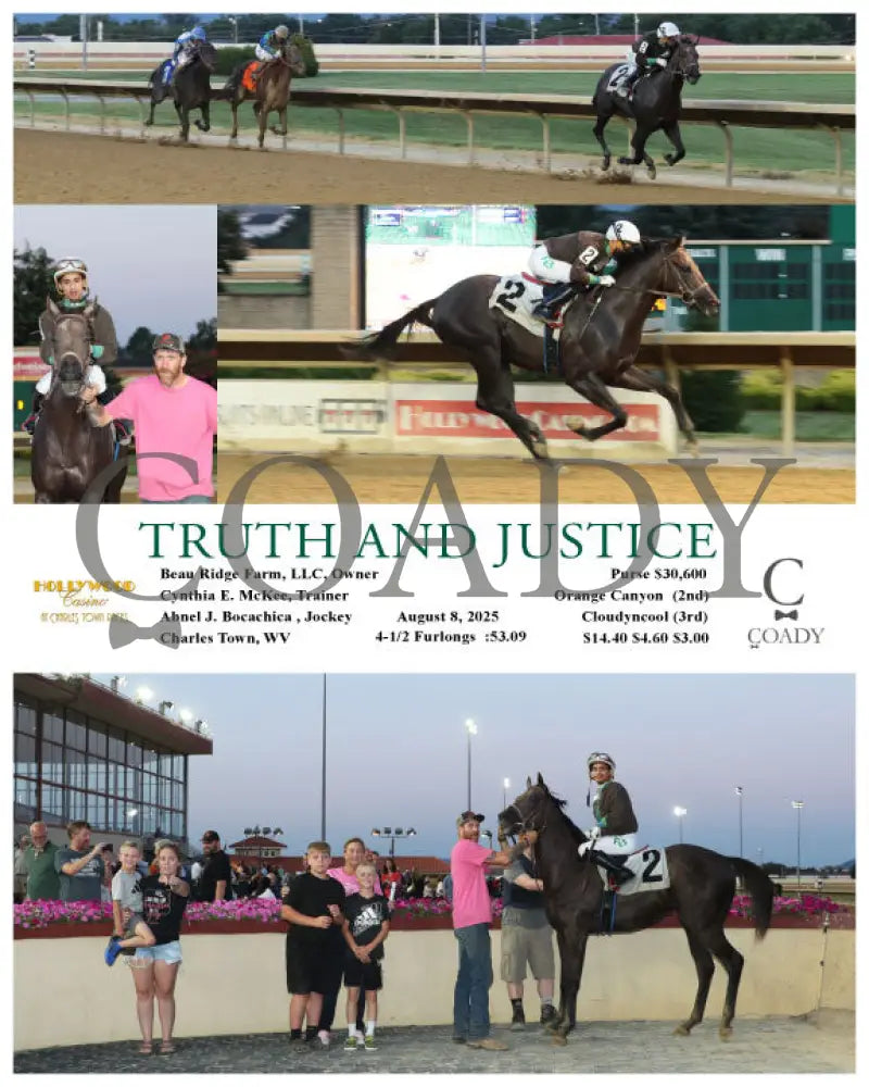 TRUTH AND JUSTICE - 08-08-25 - R03 - CT Hollywood Casino at Charles Town Races