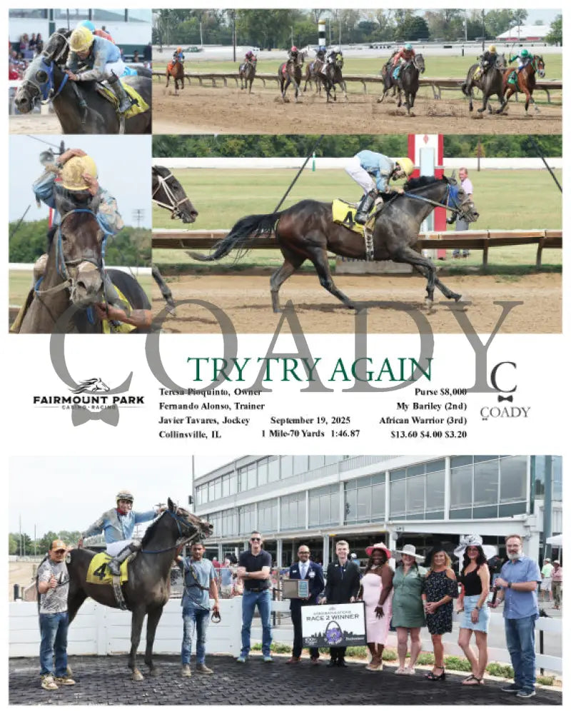 TRY TRY AGAIN - 09-19-25 - R02 - FP Fanduel Sportsbook Horse Racing