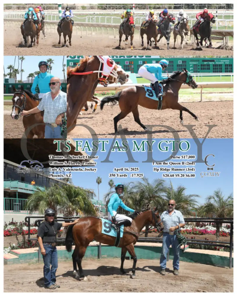 TS FAST AS MY GTO - 04-16-25 - R01 - TUP Turf Paradise