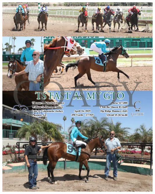 TS FAST AS MY GTO - 04-16-25 - R01 - TUP Turf Paradise