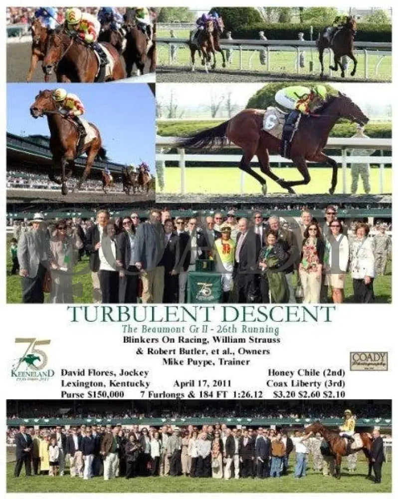 Turbulent Descent - The 26Th Running Of Beaumo Keeneland