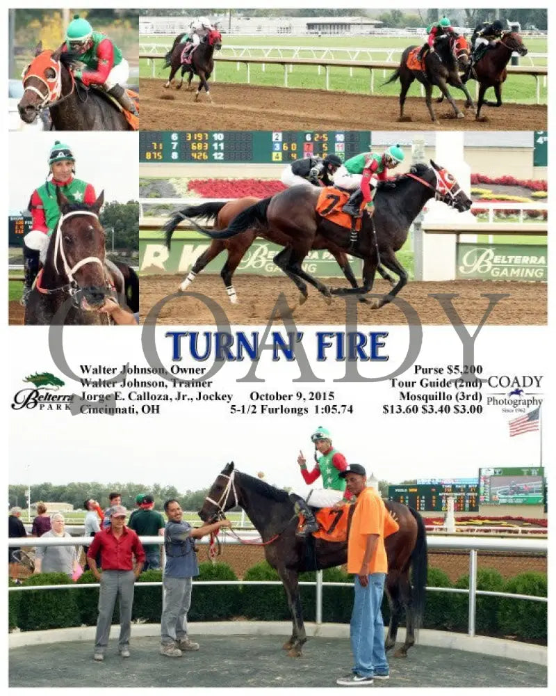 Turn N’ Fire - 100915 Race 05 Btp Belterra Park