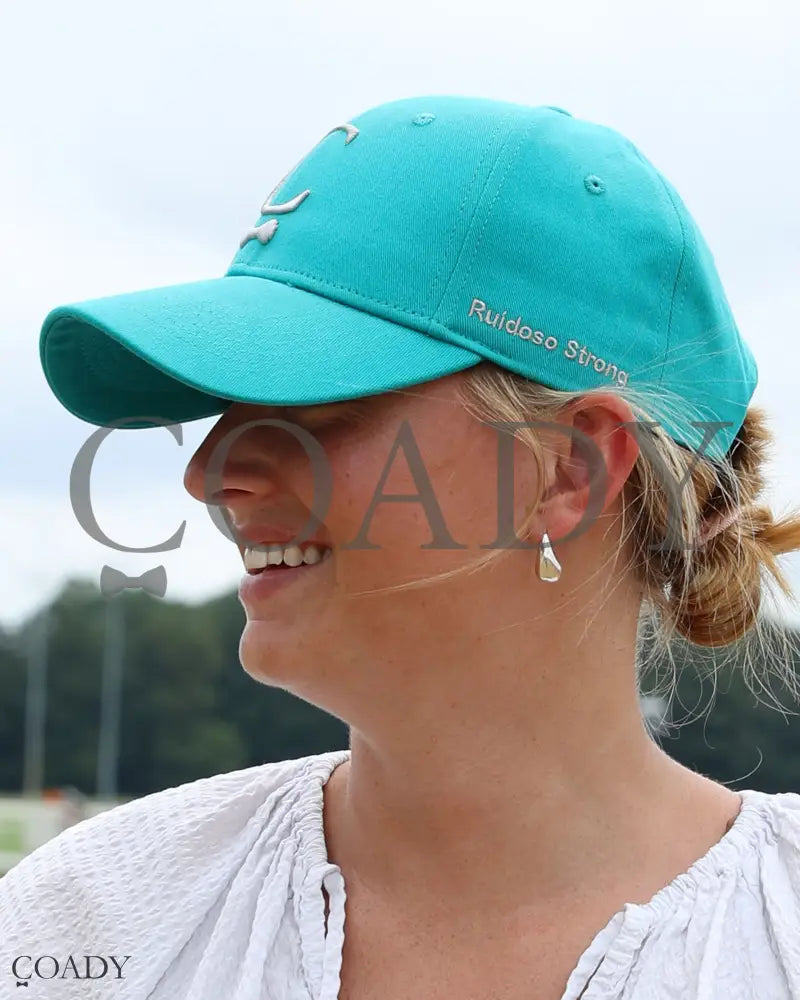 Turquoise and Silver #RuidosoStrong Charity Hat 2025