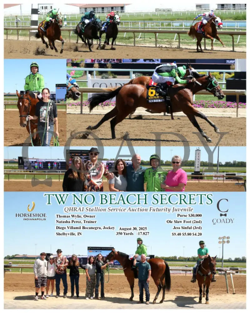 TW NO BEACH SECRETS QHRAI Stallion Service Auction Futurity Juvenile 08 30 25 R07 IND Indiana Grand