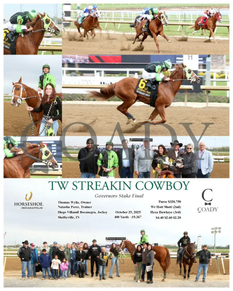 TW STREAKIN COWBOY - Governors Stake Final - 10-25-25 - R08 - IND Indiana Grand