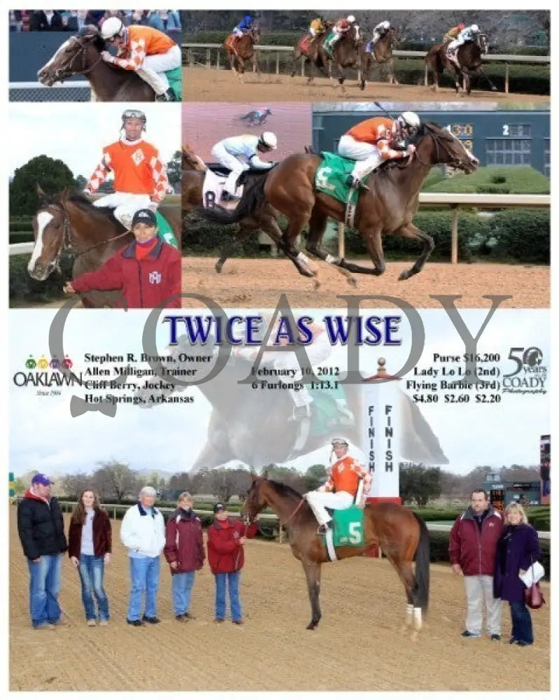 Twice As Wise__02-10-12_Op_ Oaklawn Park