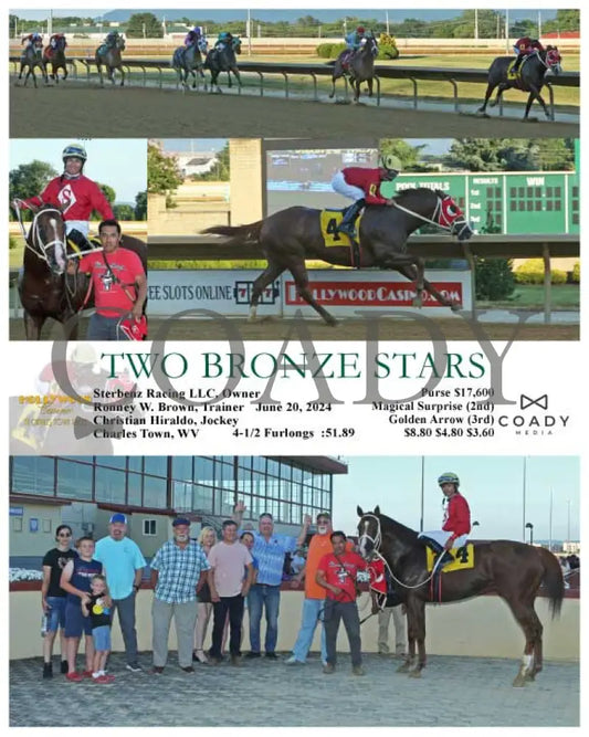 Two Bronze Stars - 06-20-24 R02 Ct Hollywood Casino At Charles Town Races