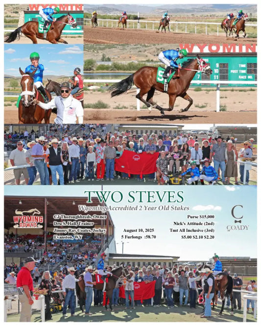 TWO STEVES - Wyoming Accredited 2 Year Old Stakes - 08-10-25 - R09 - WYO Wyoming Downs