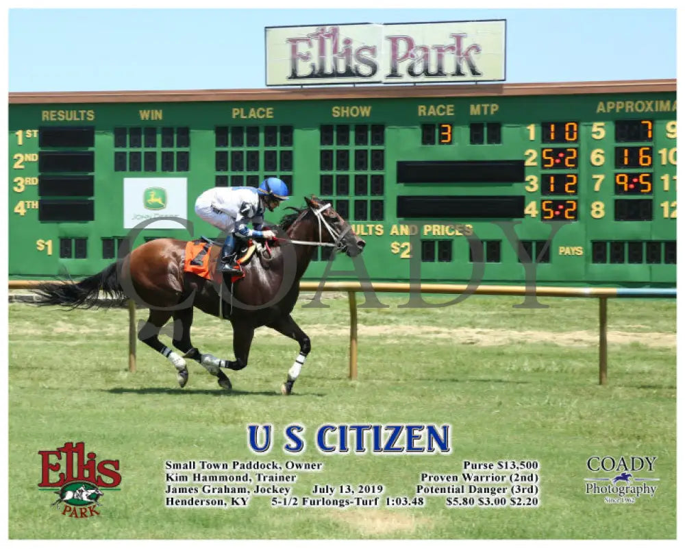 U S Citizen - 07-13-19 R03 Elp Action Ellis Park