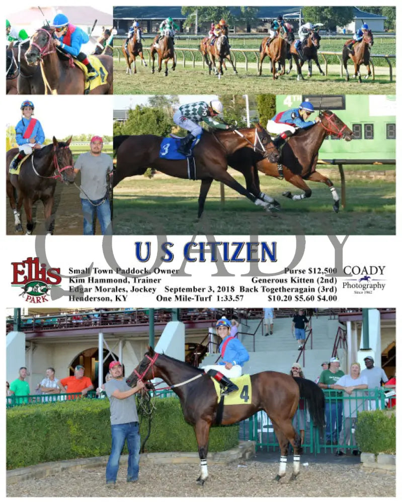 U S CITIZEN - 090318 - Race 12 - ELP - Coady Media - Kurtis Coady Photography