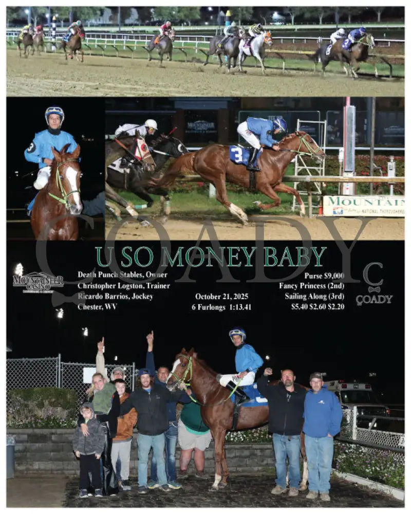 U SO MONEY BABY - 10-21-25 - R08 - MNR Mountaineer Park
