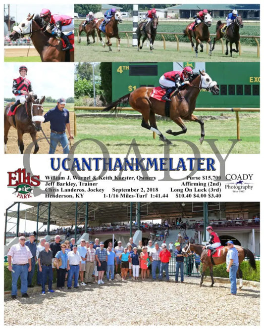 Ucanthankmelater - 090218 Race 01 Elp Ellis Park