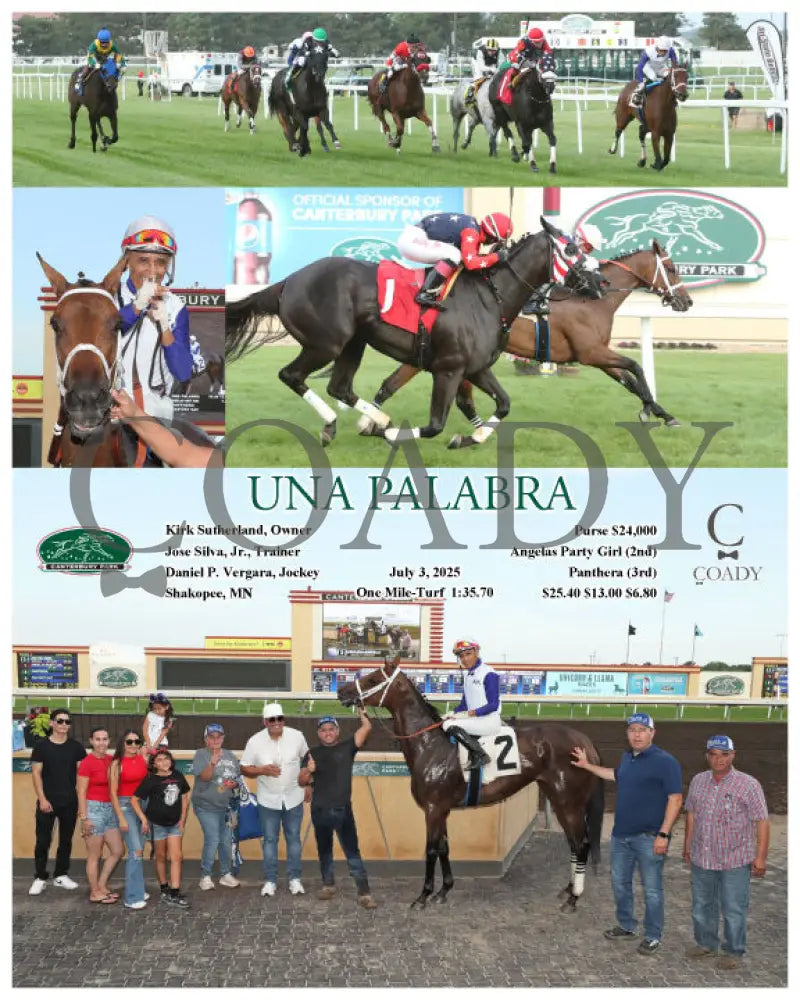 UNA PALABRA - 07-03-25 - R06 - CBY Ruidoso Downs