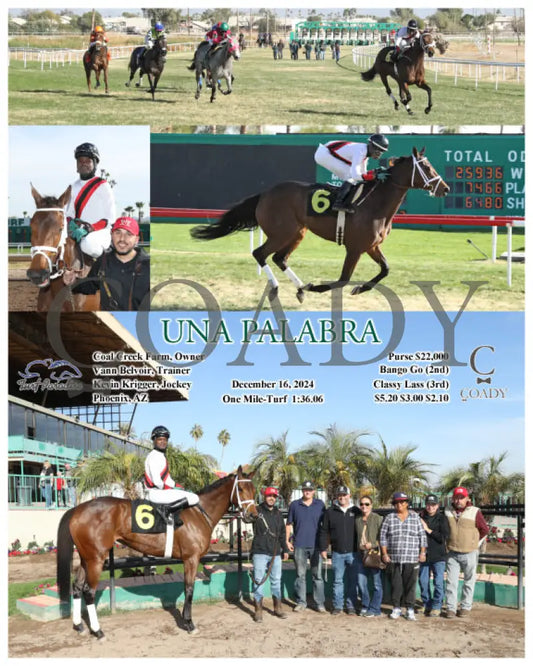 Una Palabra - 12-16-24 R04 Tup Turf Paradise