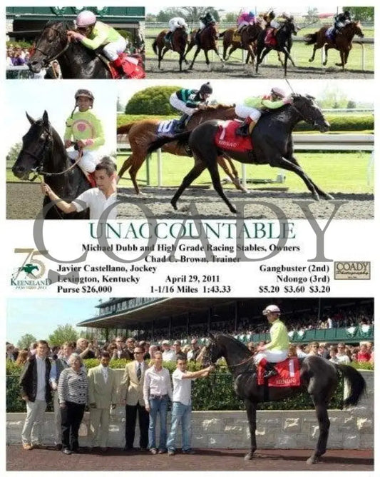 Unaccountable - 042911 Race 06 Keeneland