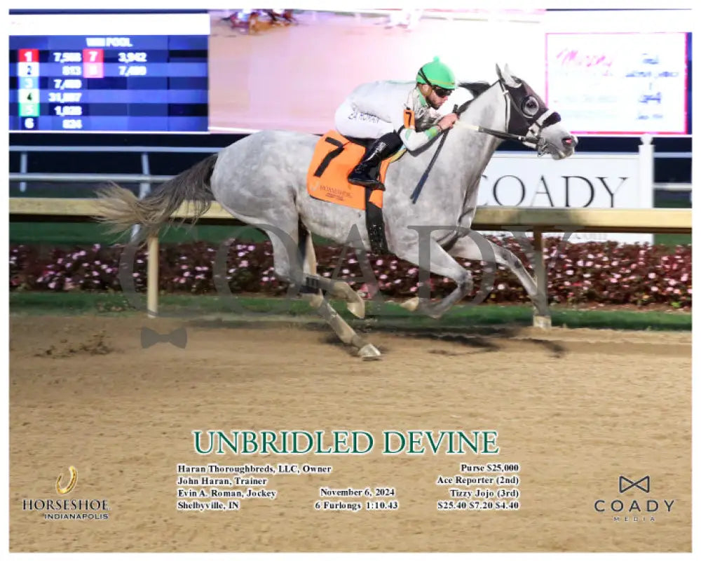 Unbridled Devine - 11-06-24 R08 Ind Action Indiana Grand