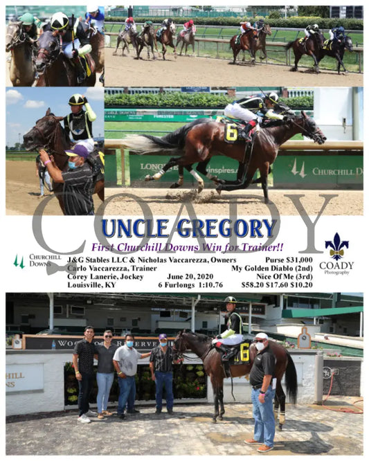 Uncle Gregory - First Churchill Downs Win For Trainer!! 06-20-20 R07 Cd