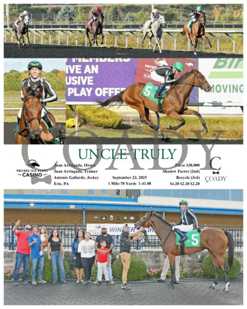UNCLE TRULY - 09-23-25 - R05 - PID Presque Isle Downs