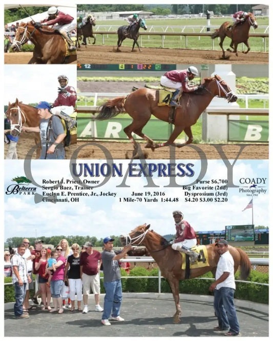 Union Express - 061916 Race 04 Btp Belterra Park