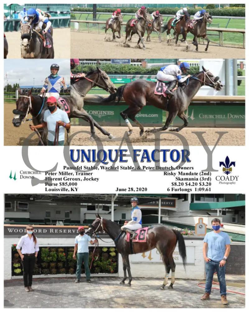 Unique Factor - 06-28-20 R08 Cd Churchill Downs