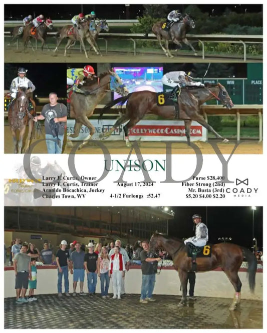 Unison - 08-17-24 R04 Ct Hollywood Casino At Charles Town Races