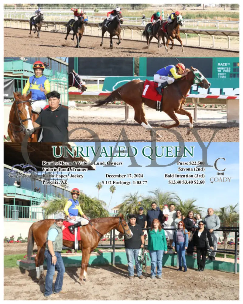 Unrivaled Queen - 12-17-24 R03 Tup Turf Paradise