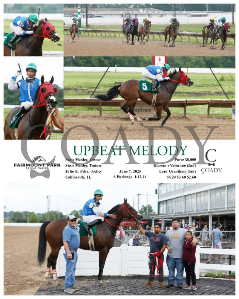 UPBEAT MELODY - 06-07-25 - R08 - FP Fanduel Sportsbook Horse Racing