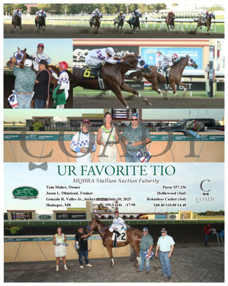 UR FAVORITE TIO - MQHRA Stallion Auction Futurity - 07-10-25 - R07 - CBY Canterbury Park