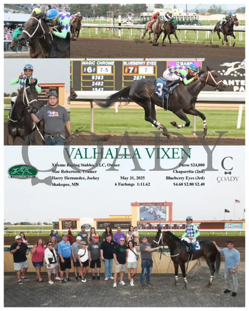 VALHALLA VIXEN - 05-31-25 - R04 - CBY Canterbury Park