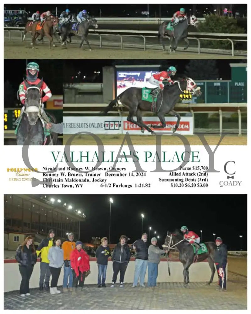 Valhalla’s Palace - 12-14-24 R04 Ct Hollywood Casino At Charles Town Races