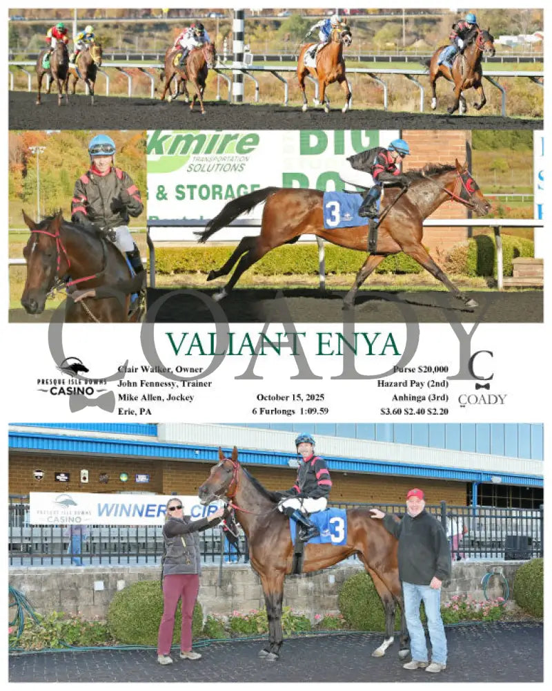 VALIANT ENYA - 10-15-25 - R04 - PID Presque Isle Downs